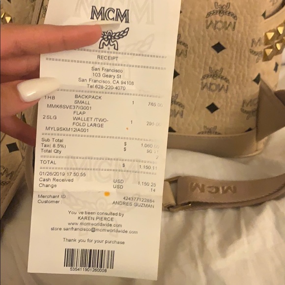 mcm backpack - Picture 4 of 4